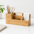 Organizador de escritorio de bambú